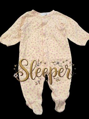 *1053 Butterfly first impressions sleeper Girls 3-6 Months